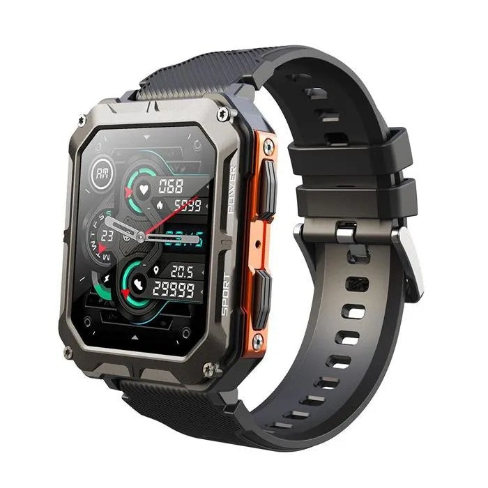 Men's Smartwatch 1.83" Bluetooth Calling, Black, Health Monitor, Sports, IP68