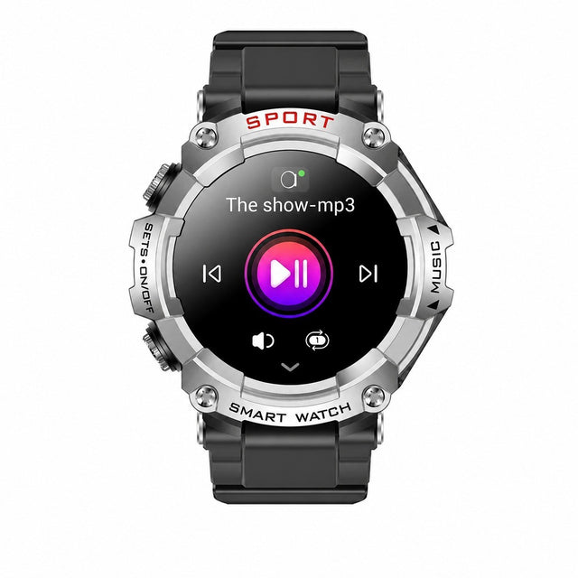 Smartwatch with Wireless Earbuds, Silver, 1.52" IPS Screen, 360x360, 400mAh Battery, Fitness Tracker