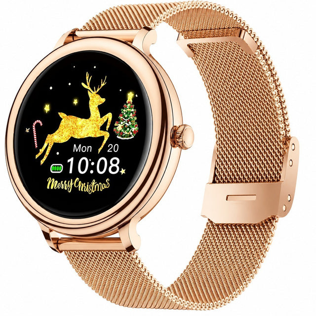 Women's Smartwatch, IP68 Waterproof, Heart Rate Monitor, Fitness Tracker, Pedometer, Sports Watch