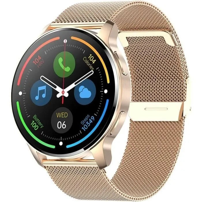Women's Smartwatch with Answer Calls, Round 360x360, IP67 Waterproof, Heart Rate, SpO2, Multicolor