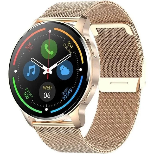 Women's Smartwatch with Answer Calls, Round 360x360, IP67 Waterproof, Heart Rate, SpO2, Multicolor