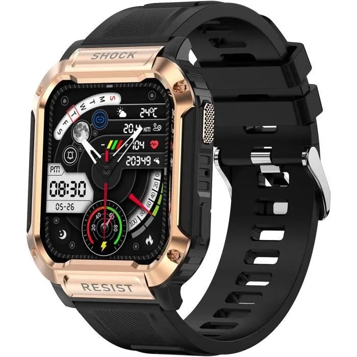 Kids Smart Watch Fitness Tracker, Bluetooth Voice Assistant, Heart Rate, 1.83" Screen, for Boys Girls