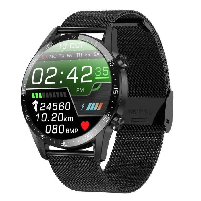 Full Touchscreen Smart Watch with Heart Rate Monitor, Waterproof, for Men Sports, Compatible with Android iOS