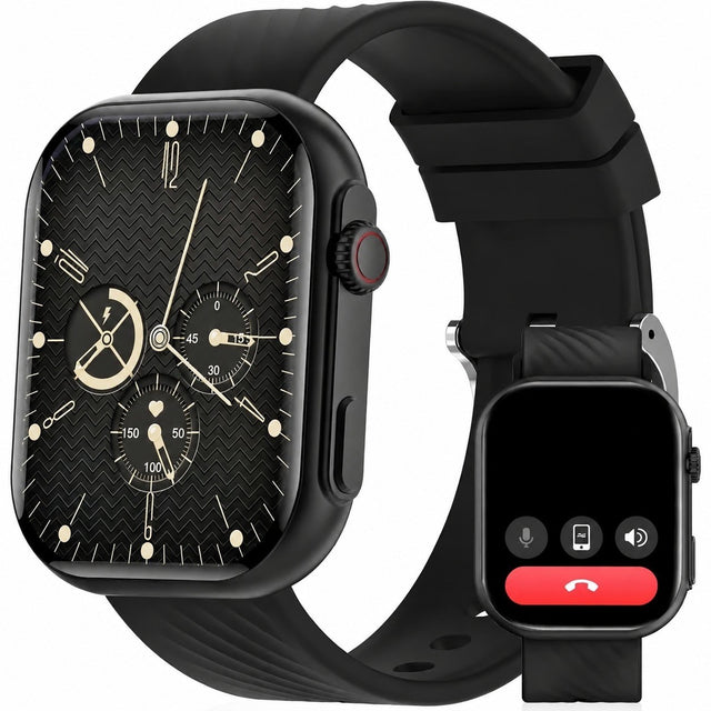 Smartwatch 2.01" with Bluetooth Calling, Heart Rate Monitor, Waterproof, Hands-Free