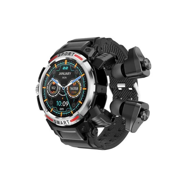 Smart Watch 1.43" with Built-in Bluetooth Headset, Health Monitoring, Sports, Silver White