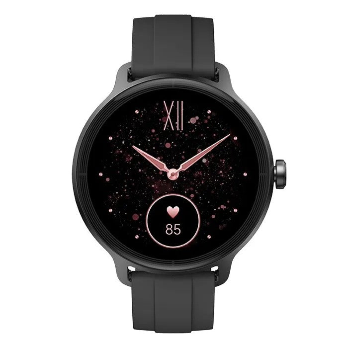 Women's Smartwatch, 1.27" Touch Screen, Health Monitor, Heart Rate, Blood Oxygen, Sleep Tracker, Bluetooth Call, Black