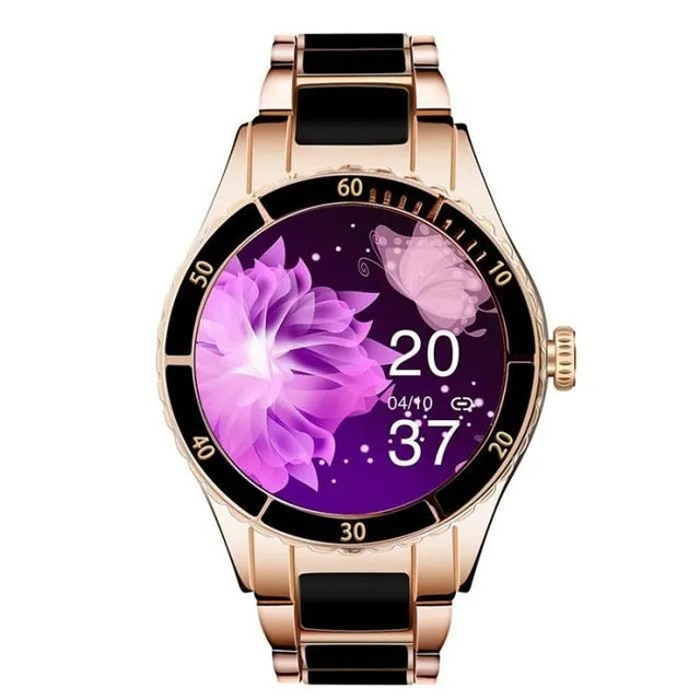 Women's Smartwatch with Bluetooth Calling, Heart Rate Monitor, Music Player, Feminine Design