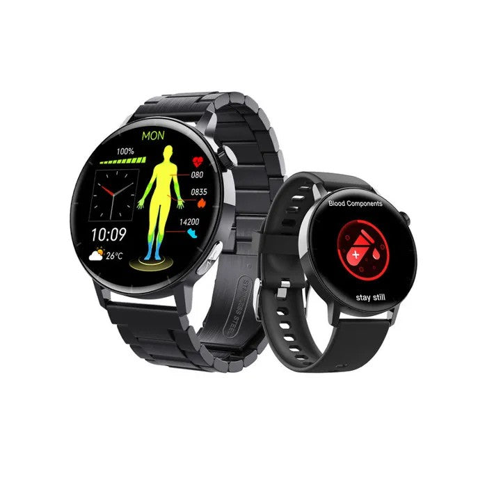Smartwatch with Bluetooth Calling, Waterproof, Black, 158 Sports Modes, Health Tracking