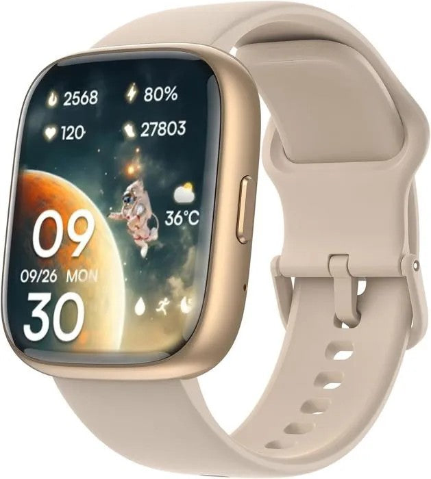 1.83" Smartwatch Fitness Tracker, HD Touchscreen, IP68 Waterproof, Pink