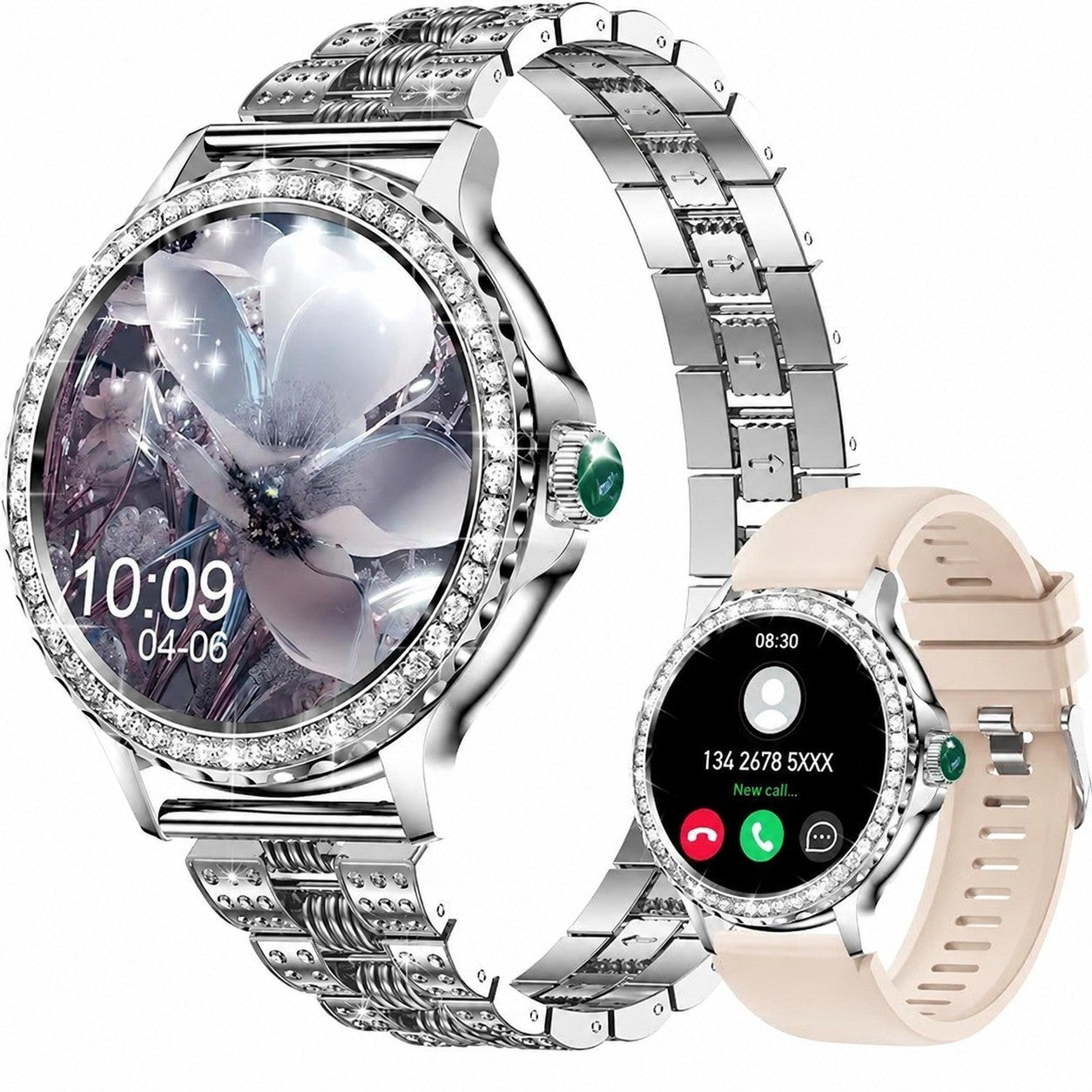Women's Smartwatch 1.3" HD, Bluetooth Calling, 120+ Sports Modes, IP68 Waterproof, Heart Rate Monitor