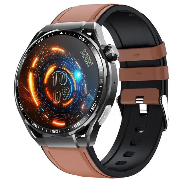 Men's Fitness Tracker Smartwatch, Heart Rate Monitor, Waterproof, Black
