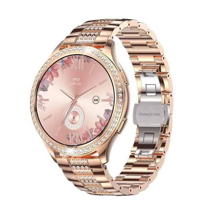 Smartwatch with Bluetooth Calling, Pink Diamond, Multiple Sports Modes, 3 Bluetooth Watch