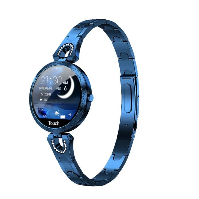 Women's Smartwatch, IP67 Waterproof, Heart Rate Monitor, Sleep Tracker, Fitness Tracker, Blue