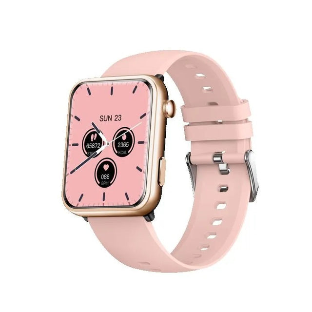 Waterproof Smartwatch, 1.85" IPS Display, Pink, IP67, Remote Camera, Music, Gloryfit Compatible