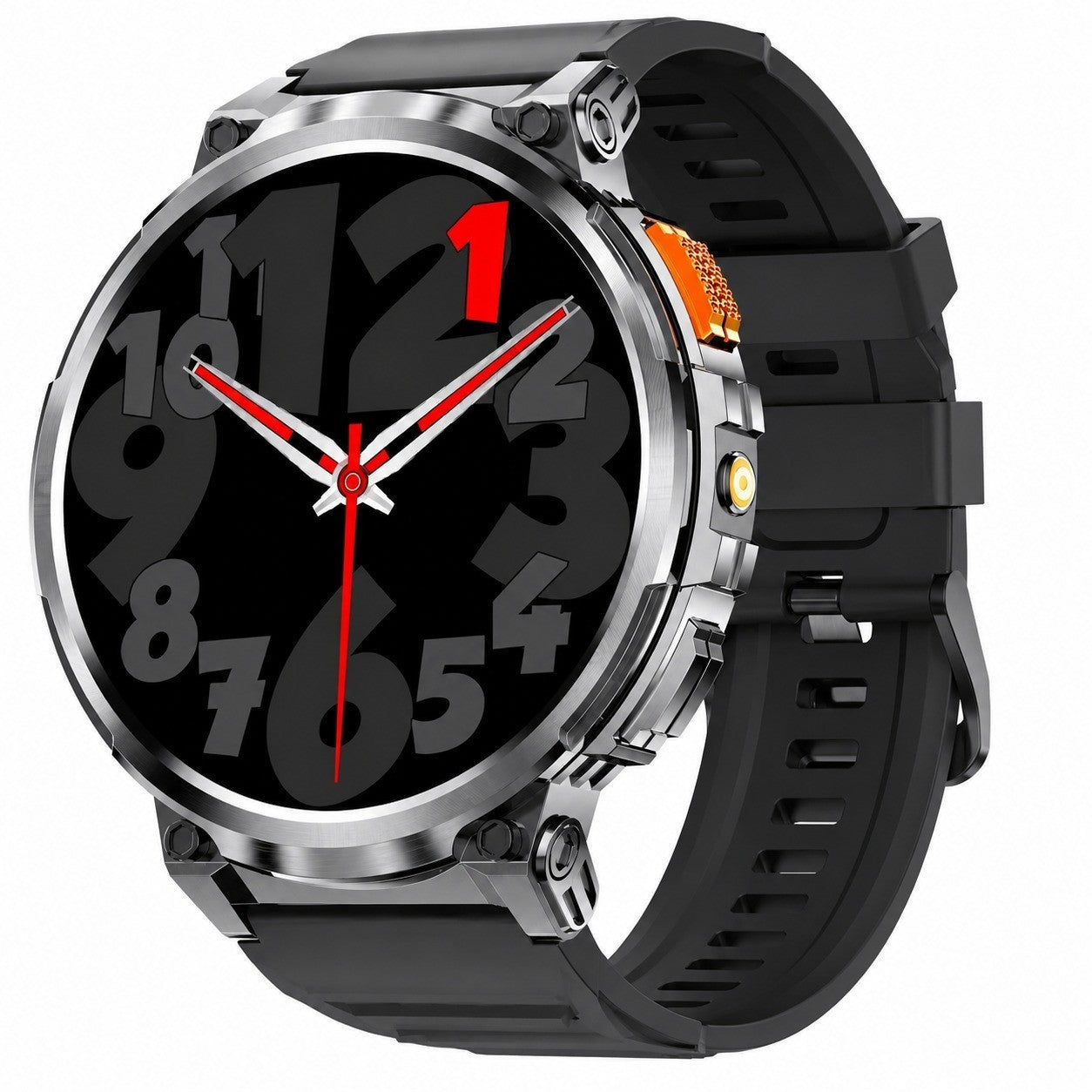 Men's Smartwatch 1.85" HD Screen, LED Flashlight, 730mAh Battery, 120+ Sports Modes, 24/7 Health Monitor