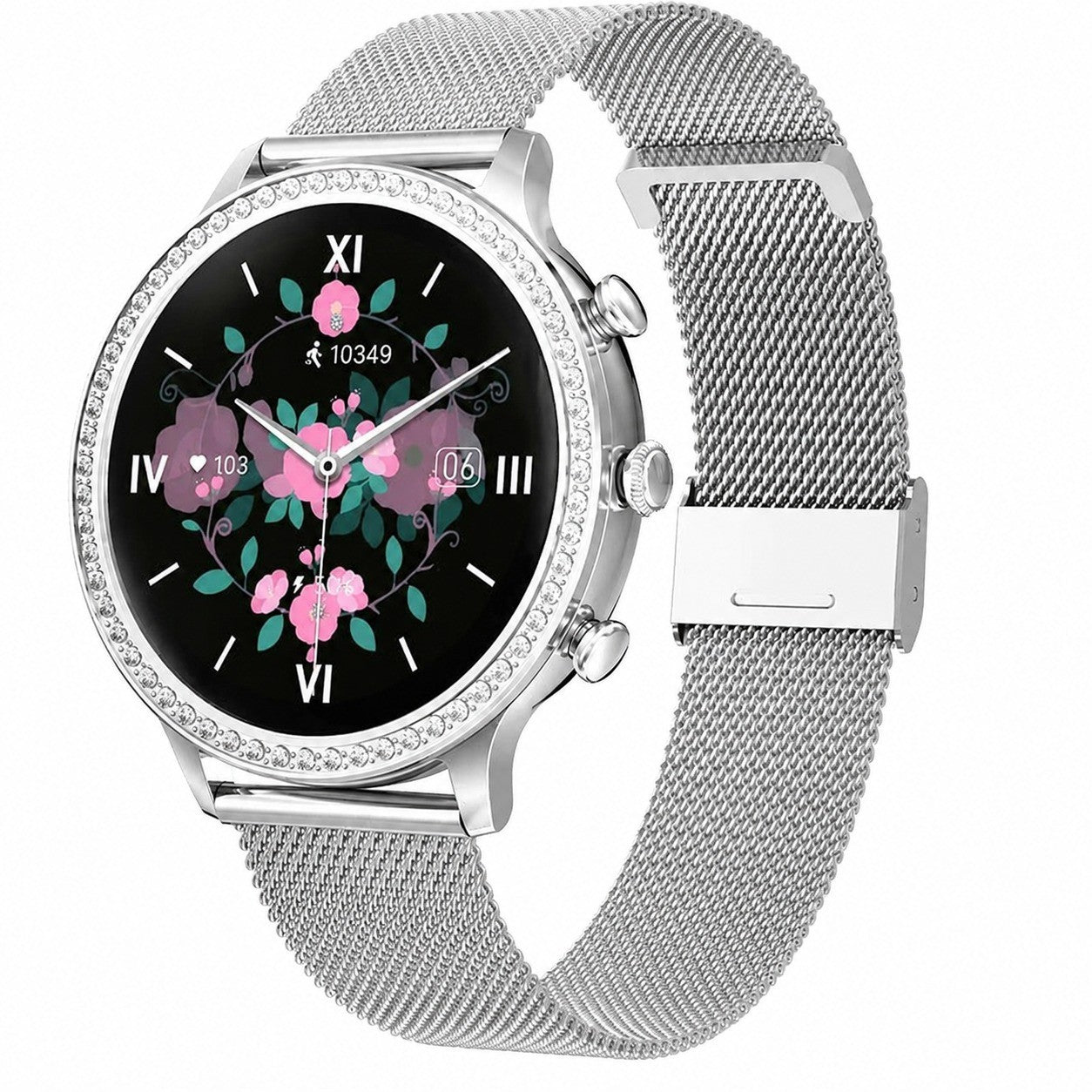 Women's Smartwatch with Bluetooth Calling, SpO2, Heart Rate, Sleep, Blood Pressure, Pedometer, Sport