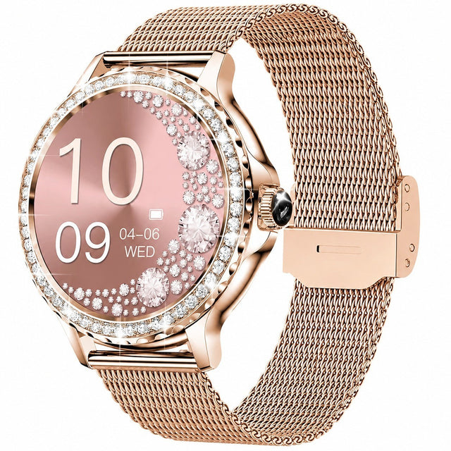 Women's Smartwatch with Bluetooth Calling, 1.3" HD, 120+ Sports Modes, Sleep & Heart Rate Tracking, Rose Gold