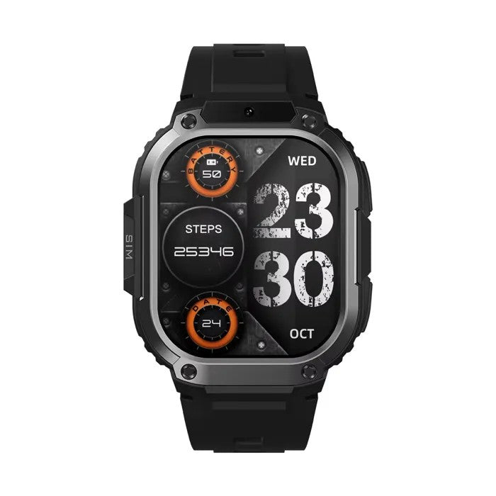 AMOLED Smartwatch, Black, Front Camera, Bluetooth 5.3, Waterproof, Health Tracker, Sports