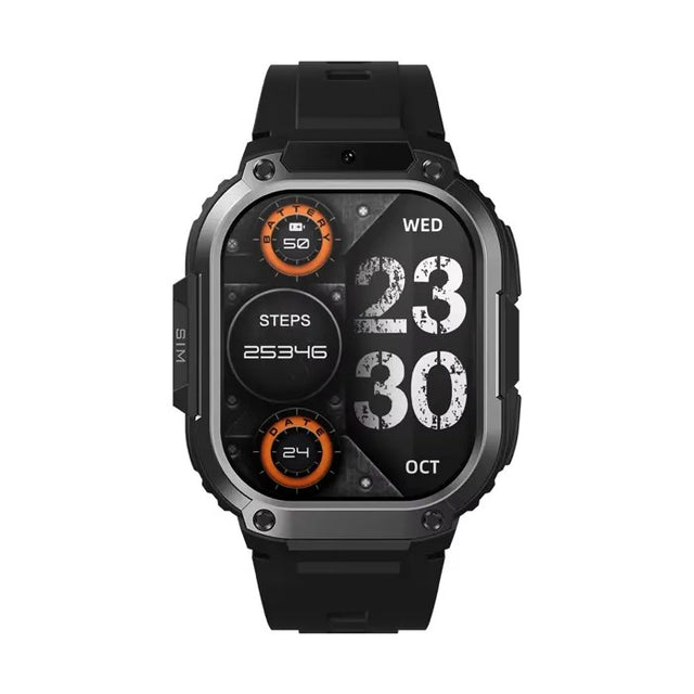 AMOLED Smartwatch, Black, Front Camera, Bluetooth 5.3, Waterproof, Health Tracker, Sports