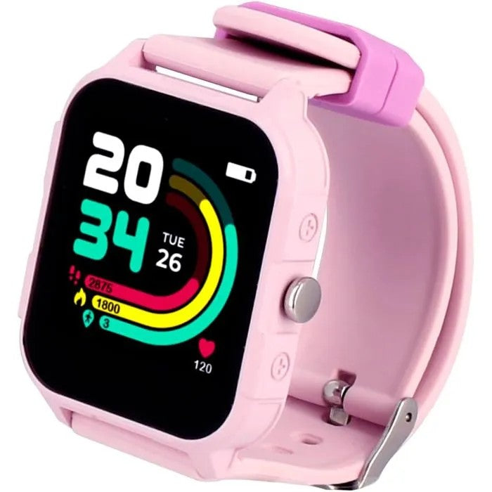 Pink Smartwatch for Kids Teens, 1.72" Screen, Heart Rate, GPS, IP68, Ages 6+