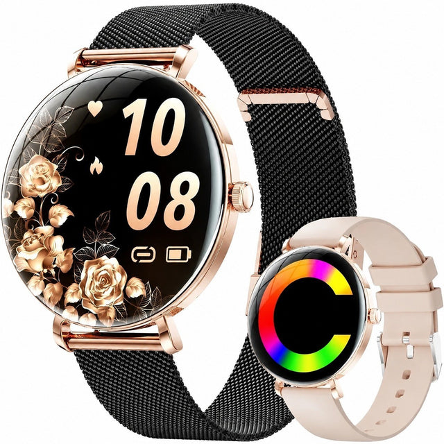 Women's Smartwatch with Bluetooth Calling, 1.43" AMOLED, Health Tracker, 120+ Sports Modes, Sleep Monitor