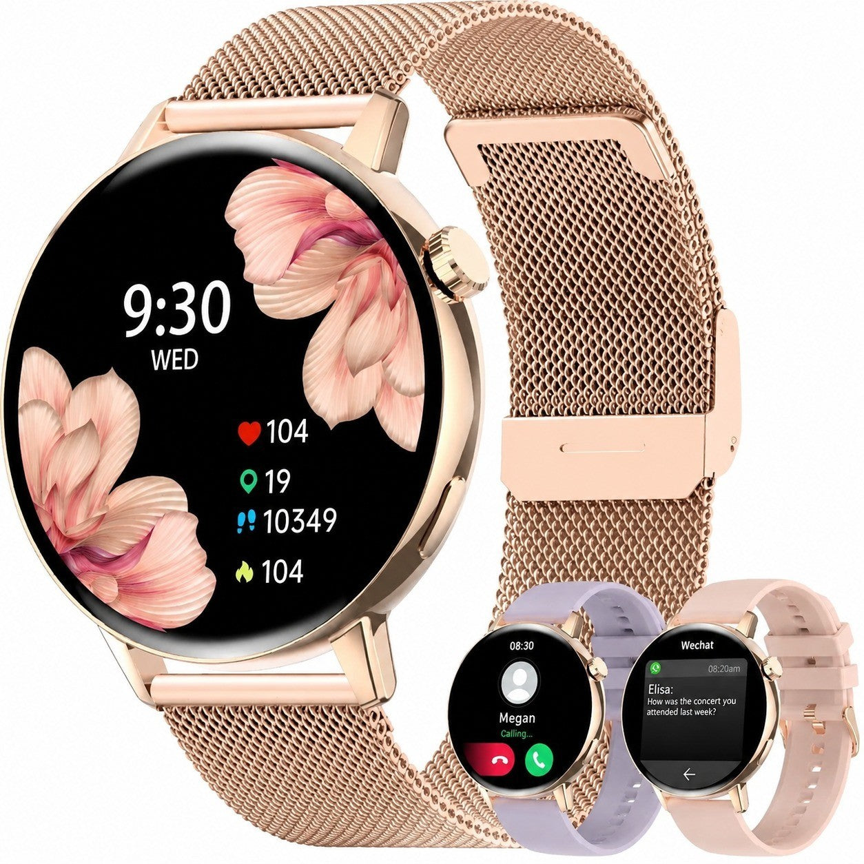 Bluetooth Smartwatch, 1.32" TFT Screen, Voice Assistant, 20 Sports Modes, Heart Rate, Blood Oxygen