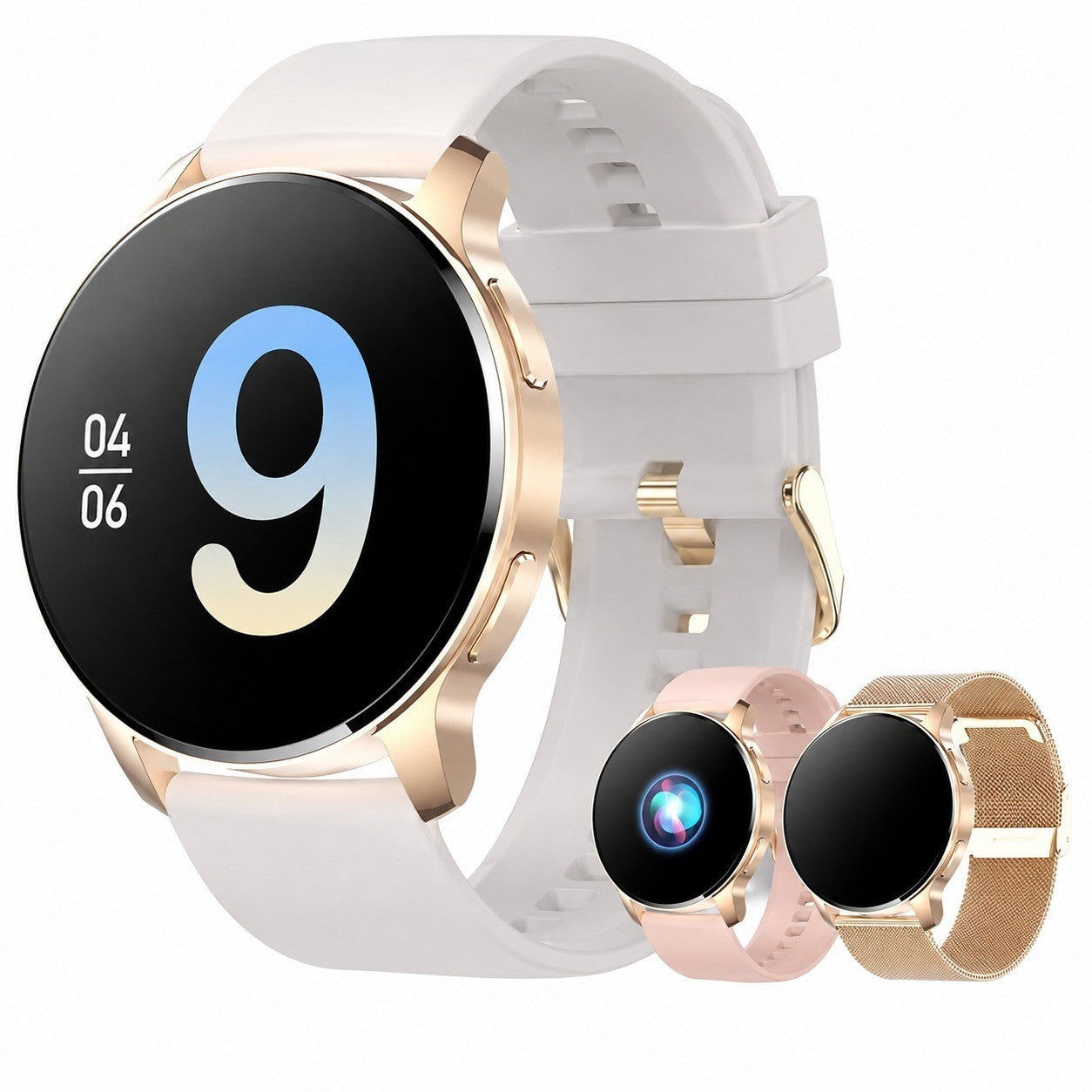 Women's Smartwatch 1.32" Bluetooth Call, Heart Rate, SpO2, Blood Pressure, Sleep Tracker, IP67, Pink