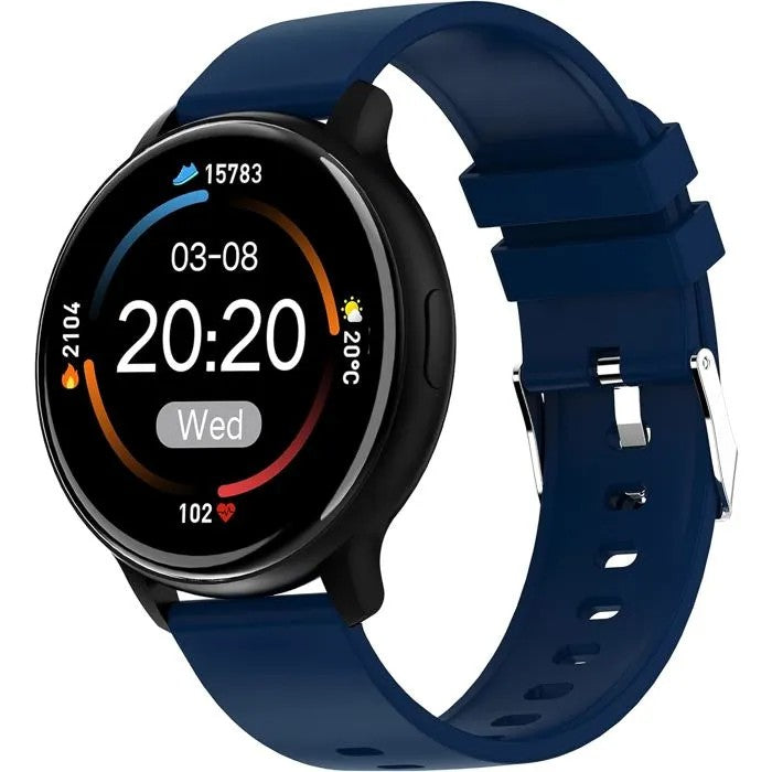 Fitness Watch for Women Men, Ultra-Thin Smart Watch, 24-Hour Heart Rate Monitor, Colorful