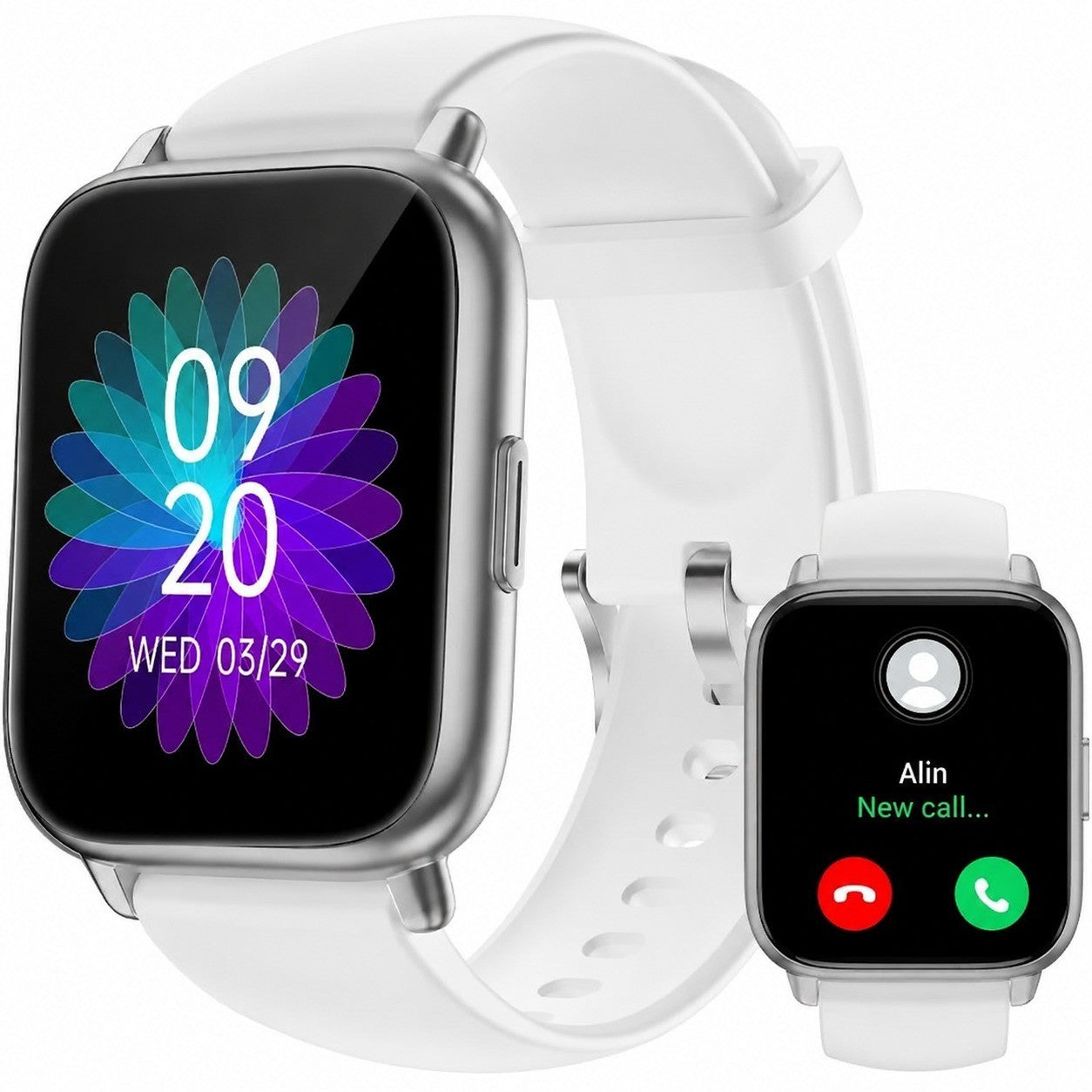 Smartwatch for Men Women, Bluetooth Call, Heart Rate SpO2 Sleep Tracking, Multisport, Gray