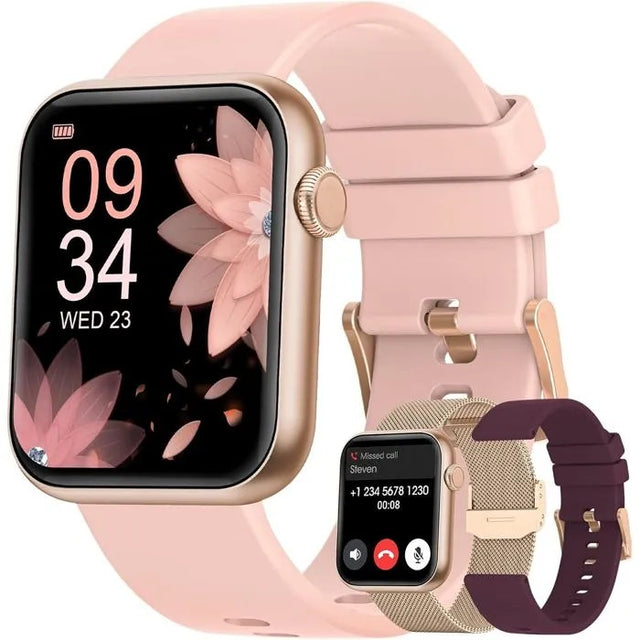 Women's Smart Watch, Fitness Tracker for Android iPhone, Heart Rate Blood Oxygen Sleep Monitor, Bluetooth Call, IP68