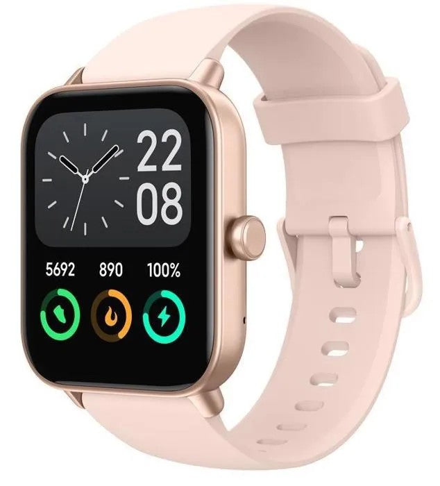 1.8" Smartwatch with Bluetooth Calling, IP68 Waterproof, Pink, Compatible with Android iOS