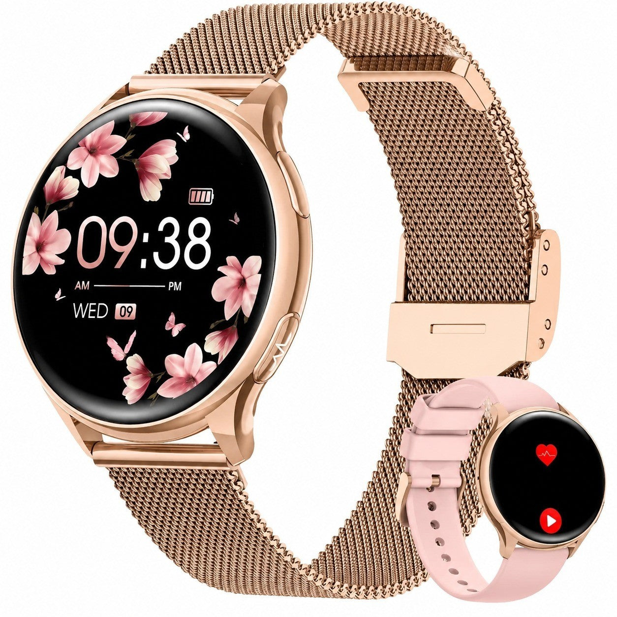 Women's Smartwatch 1.32" with Calls, 100+ Sports Modes, Health Tracking, ECG, Heart Rate