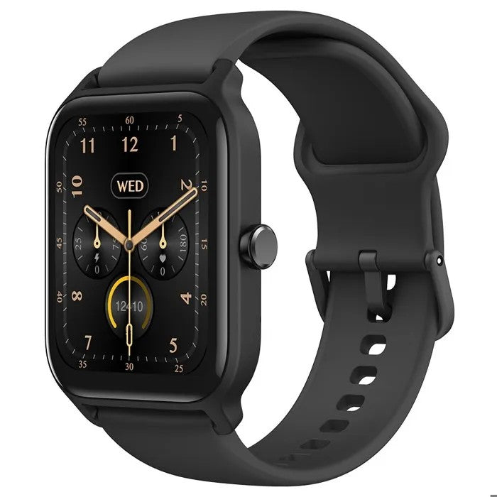 Smartwatch with Alexa, 1.8" IP68 Waterproof, Bluetooth Calling, Health Monitor, Black