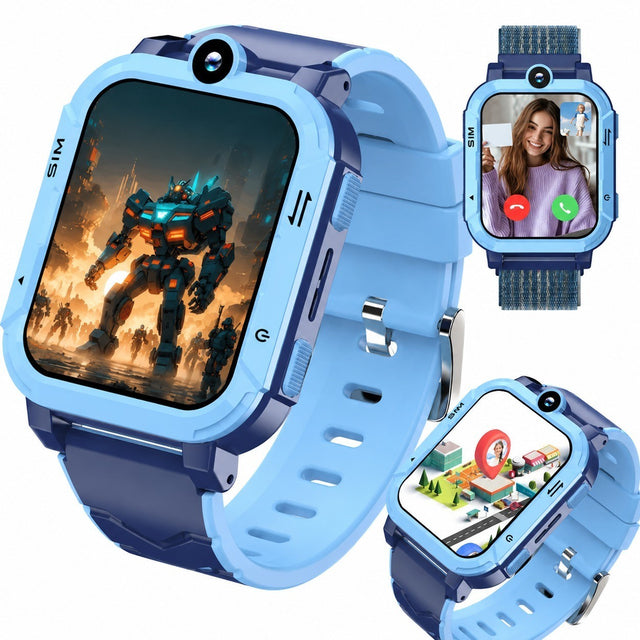4G Kids Smartwatch with Video Call, GPS, SOS, IP67, 800mAh Battery, 1.83" Screen, 8MP Camera