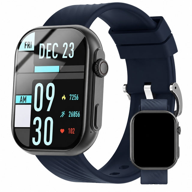 Smartwatch 2.01" with Encoder Button, 123 Sport Modes, Heart Rate, Sleep Tracker, IP68 Waterproof for Android iOS