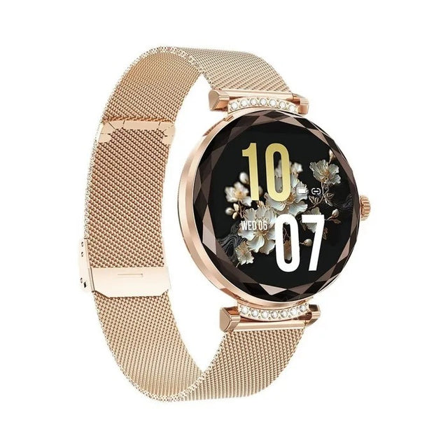 Women's Smartwatch, 1.19" AMOLED, Bluetooth Calls, IP68 Waterproof, 120+ Sports Modes, Rose Gold