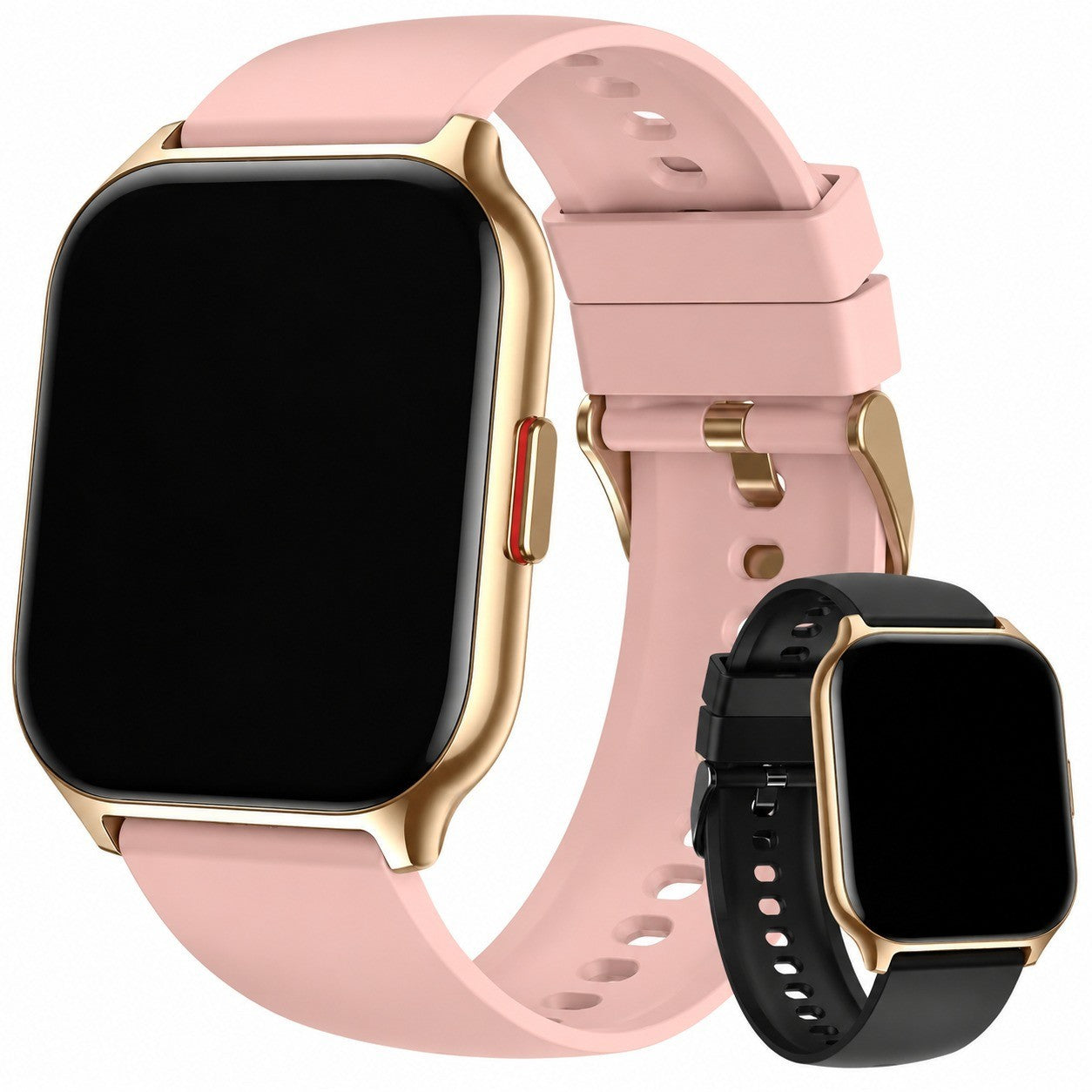 Bluetooth Smart Watch with Heart Rate Monitor, Waterproof, Health Tracker, Pedometer, Rose Gold