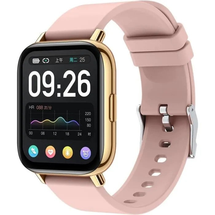 1.69" Smartwatch for Men Women, Heart Rate Monitor, Sleep Tracker, Pedometer, Calorie Counter