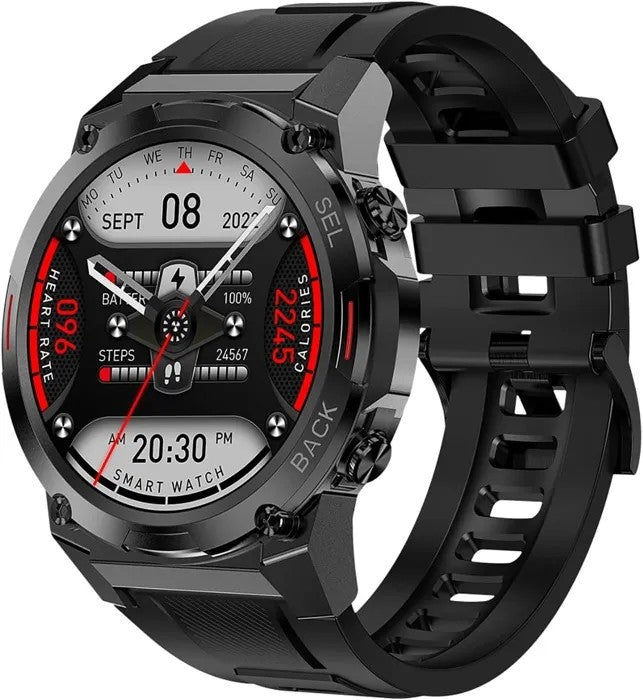 Smartwatch 1.43" AMOLED, Bluetooth Call, 400mAh, Activity Tracker, Black