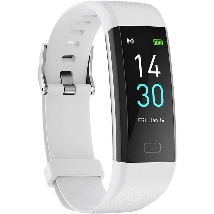 Smart Watch with Body Temperature Monitor, IP68 Waterproof, Pedometer, Tracker, Light Gray