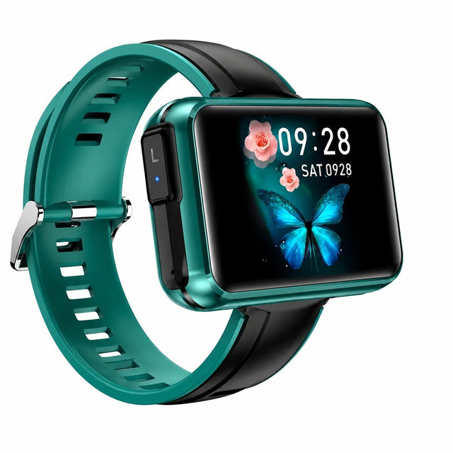 Smartwatch with Built-in Bluetooth Headphones, 1.4" Touch Screen, Health Monitor, Sports Watch, Green