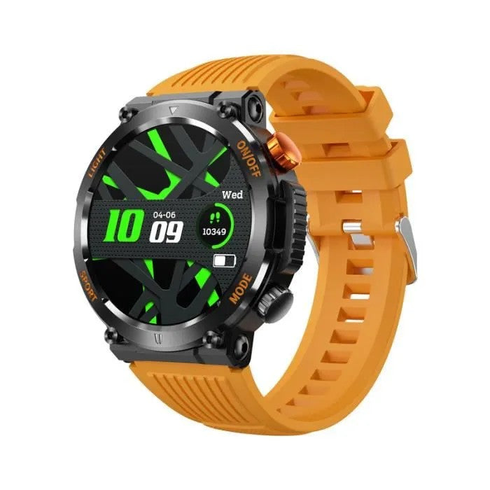 1.46" Smartwatch with 100 Sports Modes, 30-Day Battery Life, IP67, Heart Rate, Orange