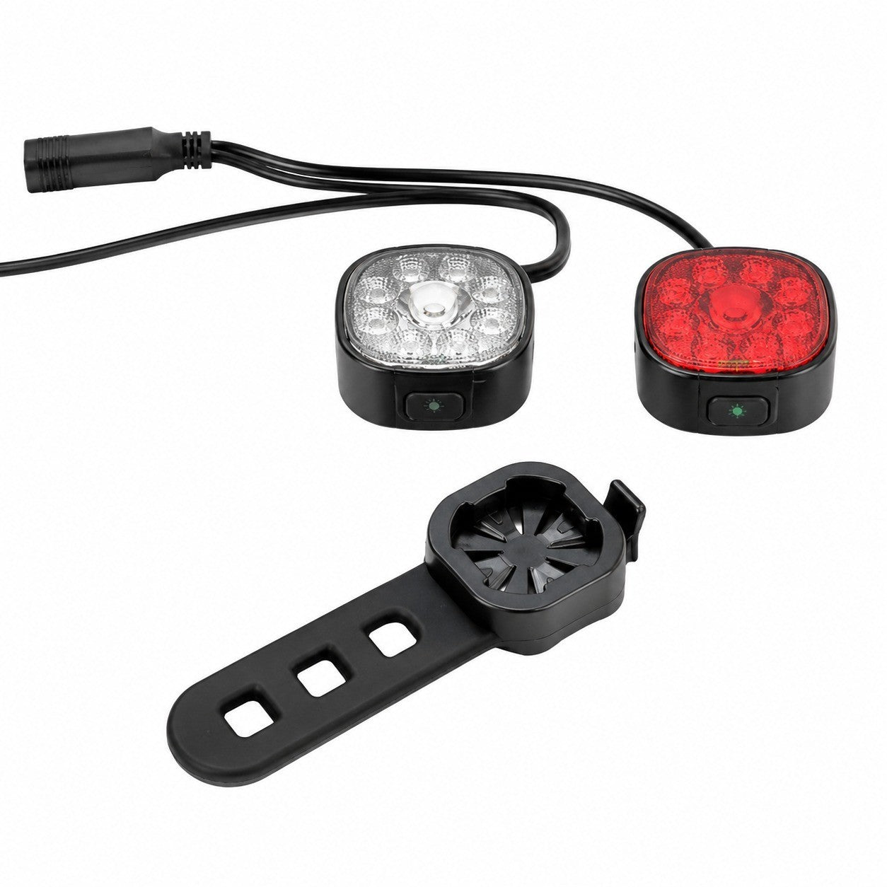 USB Rechargeable LED Bike Lights, Front and Rear, Ultra-Bright Spotlights