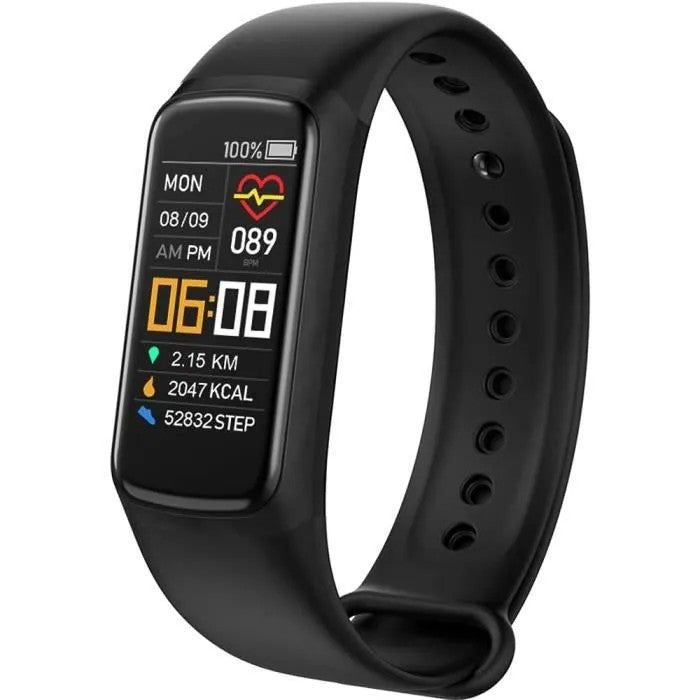 Smart Fitness Bracelet, Heart Rate & Sleep Monitor, Women Men Smartwatch