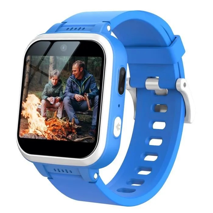 Kids Smart Watch with Dual Camera, Full Touchscreen, Games, Alarm, Voice Recording, IP67 Waterproof