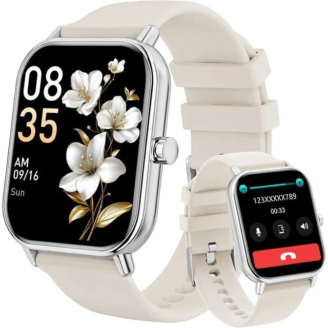 Smartwatch with Bluetooth Calling, 1.85" Screen, Heart Rate, SpO2, Sleep Tracker, Pedometer for Men Women
