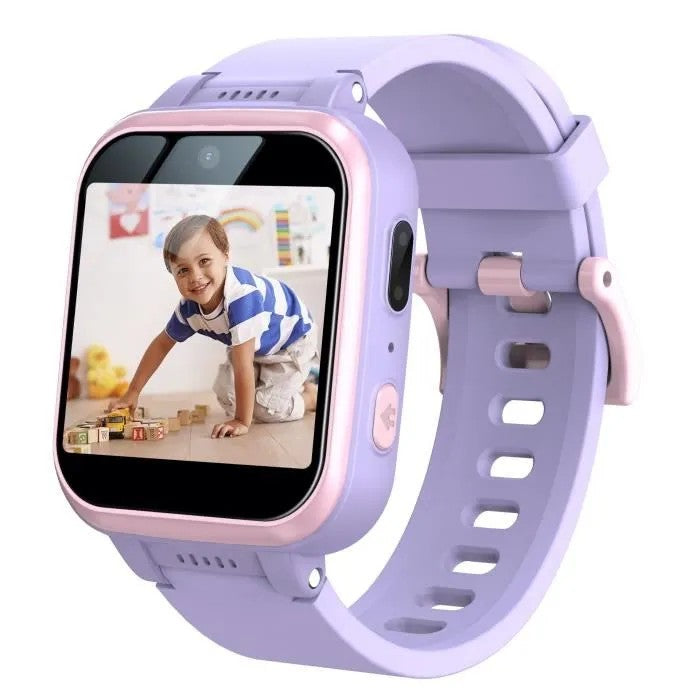 Kids Smart Watch with Dual Cameras, Full Touchscreen, Games, Alarm, Voice Recording, IP67 Waterproof
