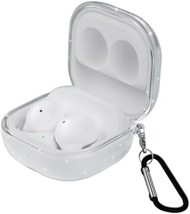 Ultra-Thin Silicone Case Compatible with Samsung Galaxy Buds FE/Pro/Live/2/2 Pro, Transparent, Soft, Anti-Fall