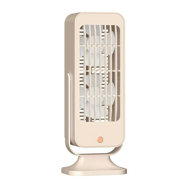 USB Desk Fan, Dual Silent, for Office Bedroom Air Circulation