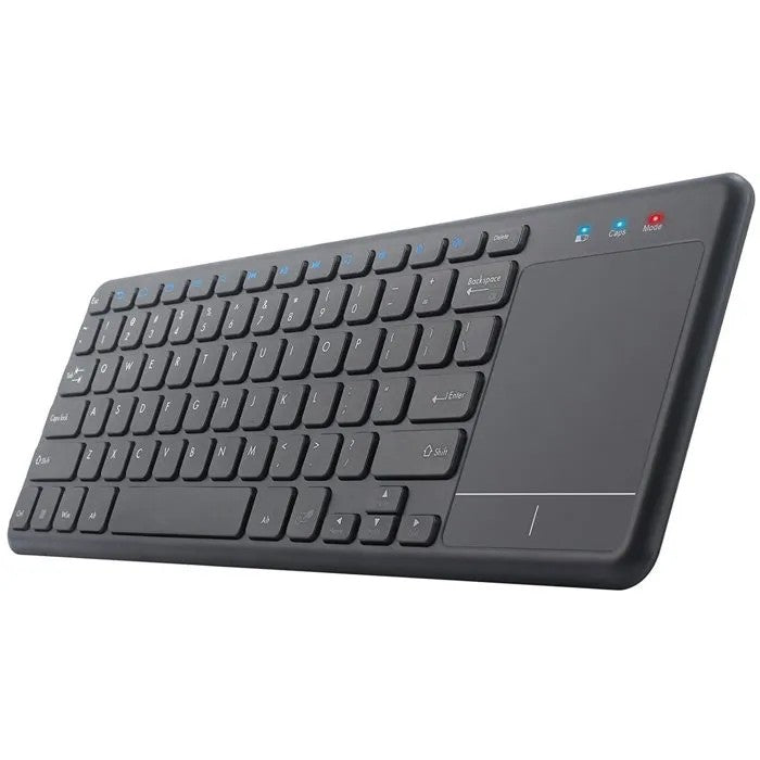 Silent 2.4 GHz Wireless Keyboard with Touchpad, Smart, for Laptops and TVs